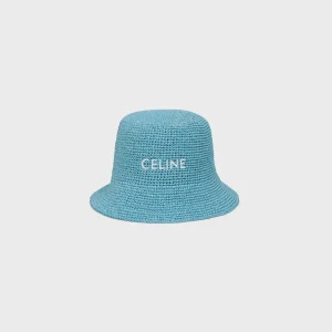 Bucket hat i raffia
