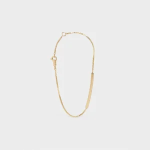 CELINE Sentimental rakt armband i gult guld och diamanter