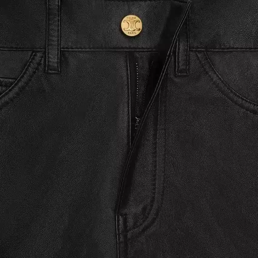 Francoise-jeans i mjukt lammskinn - Bild 5