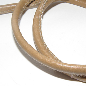 Imiterad nappa beige 6 mm