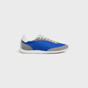 Racer Sneaker i nylon, mocka och kalvskinn