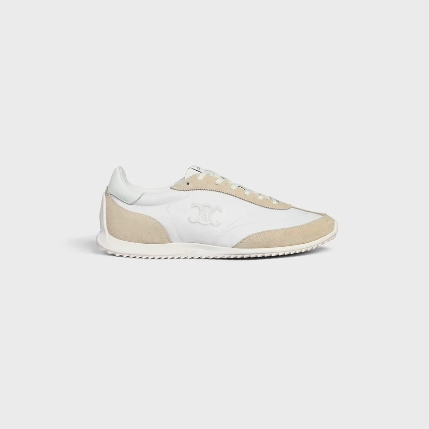 Racer Sneaker i nylon, mocka och kalvskinn - Bild 2