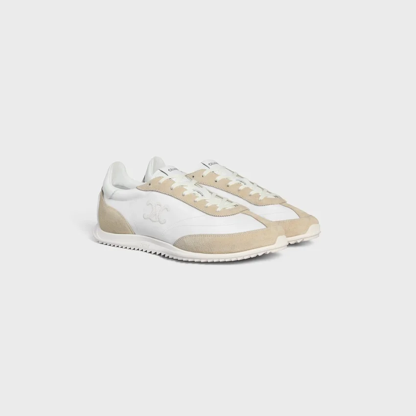 Racer Sneaker i nylon, mocka och kalvskinn - Bild 3
