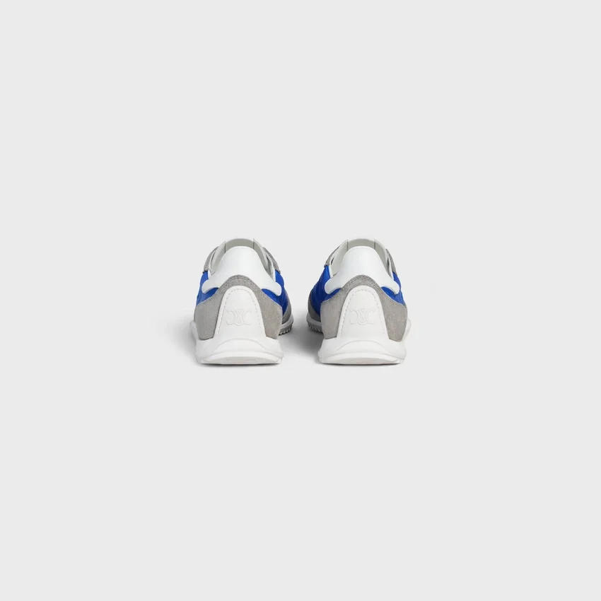 Racer Sneaker i nylon, mocka och kalvskinn - Bild 4