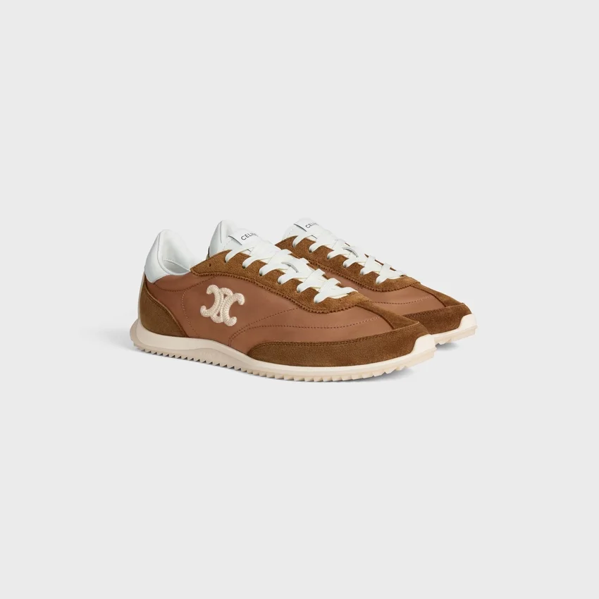 Racer Sneaker i nylon, mocka och kalvskinn - Bild 5