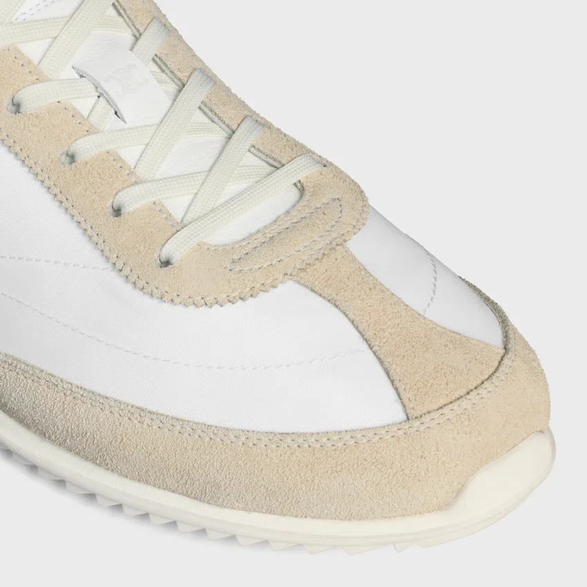 Racer Sneaker i nylon, mocka och kalvskinn - Bild 5