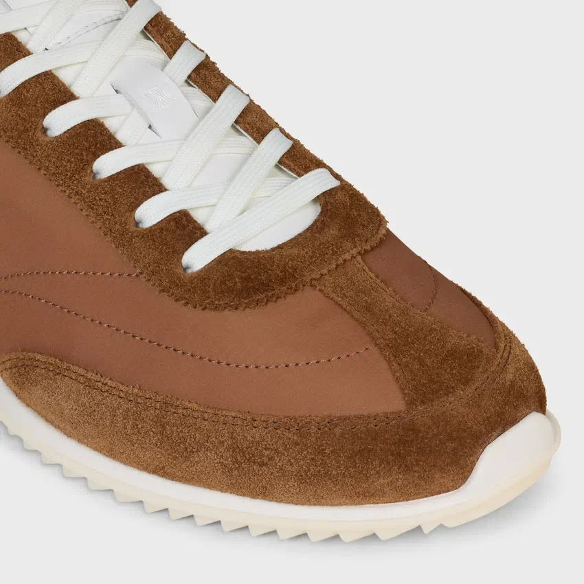 Racer Sneaker i nylon, mocka och kalvskinn - Bild 6
