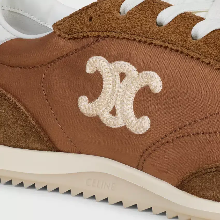 Racer Sneaker i nylon, mocka och kalvskinn - Bild 8